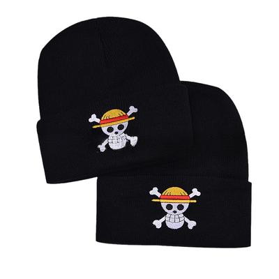 Anime Örgü Şapkalar Cosplay Yetişkin Unisex Şapka Karikatür Kostüm Luffy Çevresi Sıcak Bere Şapka Aksesuarları