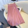 Chinese Style Jacquard Midi Skirt Women's Summer Neo-Chinese Elegant A-Line Versatile Horse Face Long Skirt