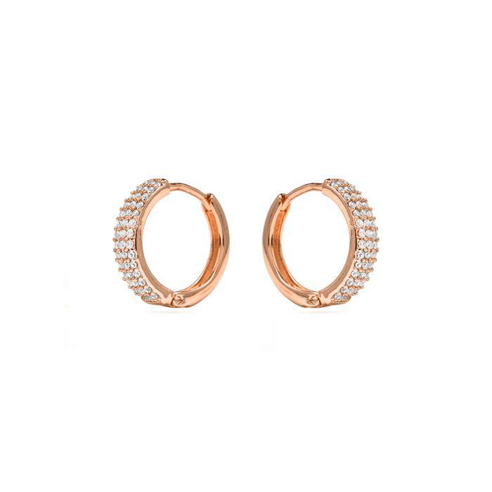 Boucles d'oreilles - LUXENTER - Checkti - Argent sterling 925 - Zircone cubique - Plaqué rhodium
