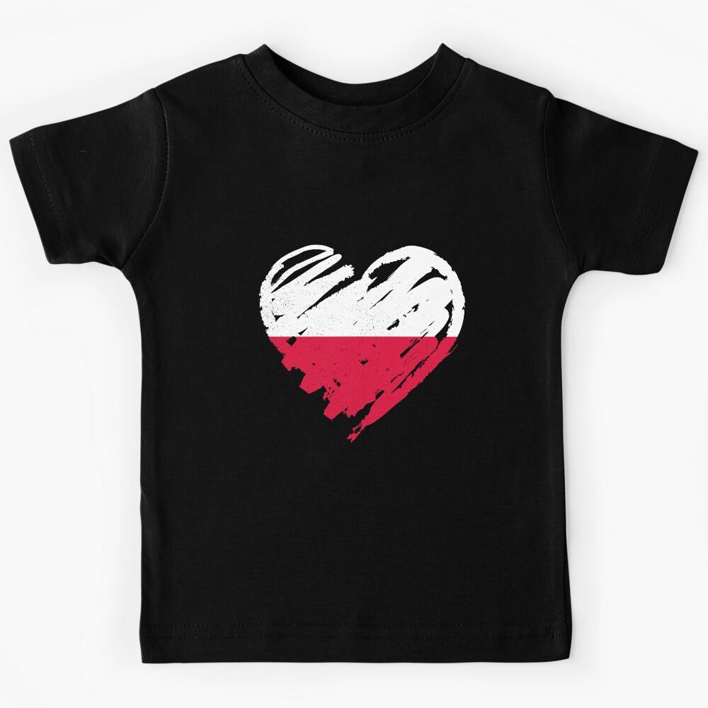 Kocham Polskę - I Love Poland Kids T-Shirt 100