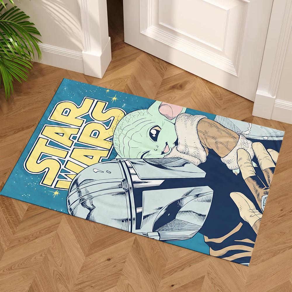 Star Wars Floor Rug Office Rug Design for Foyer Outdoor Game Room Decorate Room Anti-slip Rug Office Home Decor Perfect Gift for Women Men