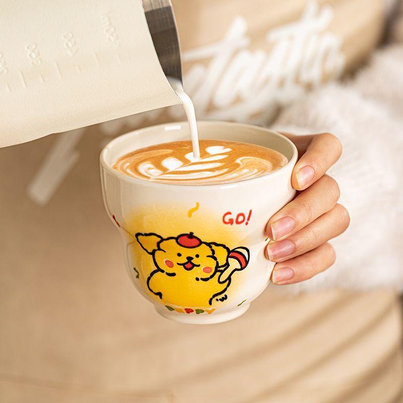 Souvenir Wish Ceramic Mug High Value Girls Creative Text Retro Coffee Mug Birthday Gift Mug