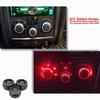 3pcs/set Air Conditioner Knob Aluminum Alloy AC Knob Heat Control Button for Toyota Corolla EX Black Accessories