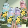 1PC Good Dog Slogan 750ml Color Plastic Sports Water Bottle Leakproof Flip Straw Lid Suitable for Sports Office Home Use