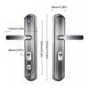 1 Pair Security Door Handle Entry Lever Stainless Steel Lock Panel