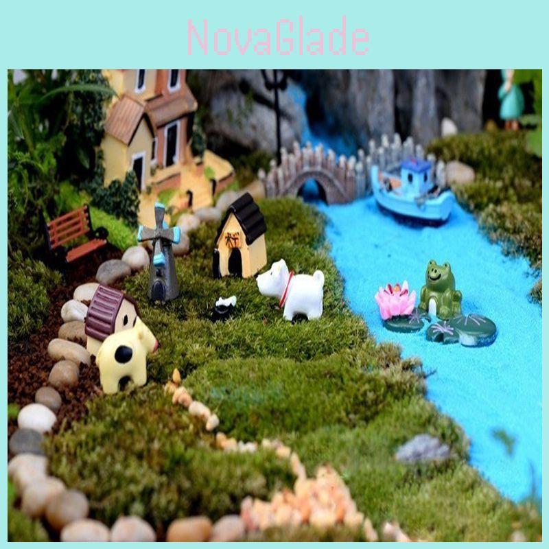 Colorful Mini Animals Resin Figurines For Enchanting Micro Landscape Creations