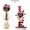 1PC hot-selling Valentine's Day decorative products Wooden Valentine's Day ornaments LOVE atmosphere dress up table