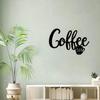 Rustic Metal Coffee Bar Sign 1PC Hanging Metal Wall Decor Coffee Signs for Home Coffee Bar Decoration
