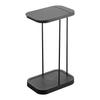 Jitsugyo 10566 Sorting Garbage Bag Holder with Casters Black W22.6 X D33.3 X H56cm LUCE Trash Can with Lid Vertical Opening 30L 45L Easy To