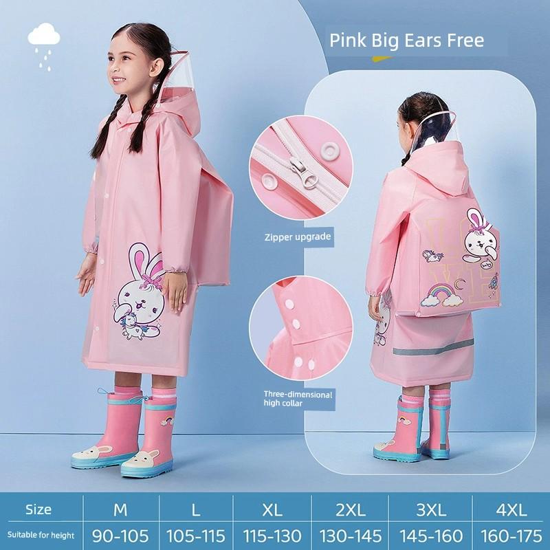 Children's Raincoat for Boys, Waterproof, Lightweight, Special for Kindergarten and School, for Girls, Primary School Students, Poncho, 2026 New Model