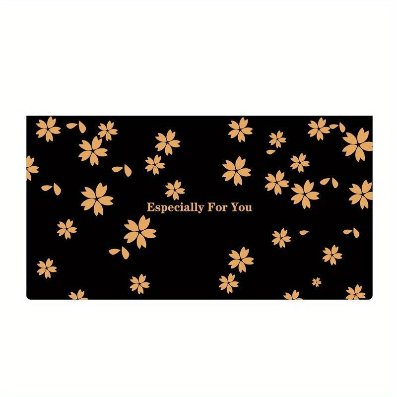 

10PCS Black Gold Stamping Valentine s Day Card with White Inside Page Business Thanks Birthday Card Thanks Teacher s Day Card