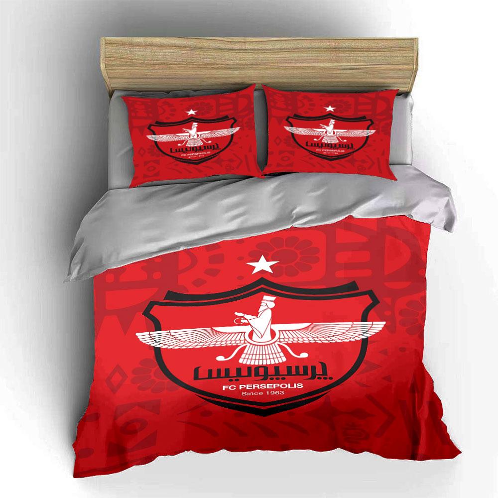 "Red FC Persepolis Bedding Set" Bedding Duvet Cover Set Duvet Cover Pillowcases (1 * Duvet Cover 2 * Pillowcases, without duvet insert)