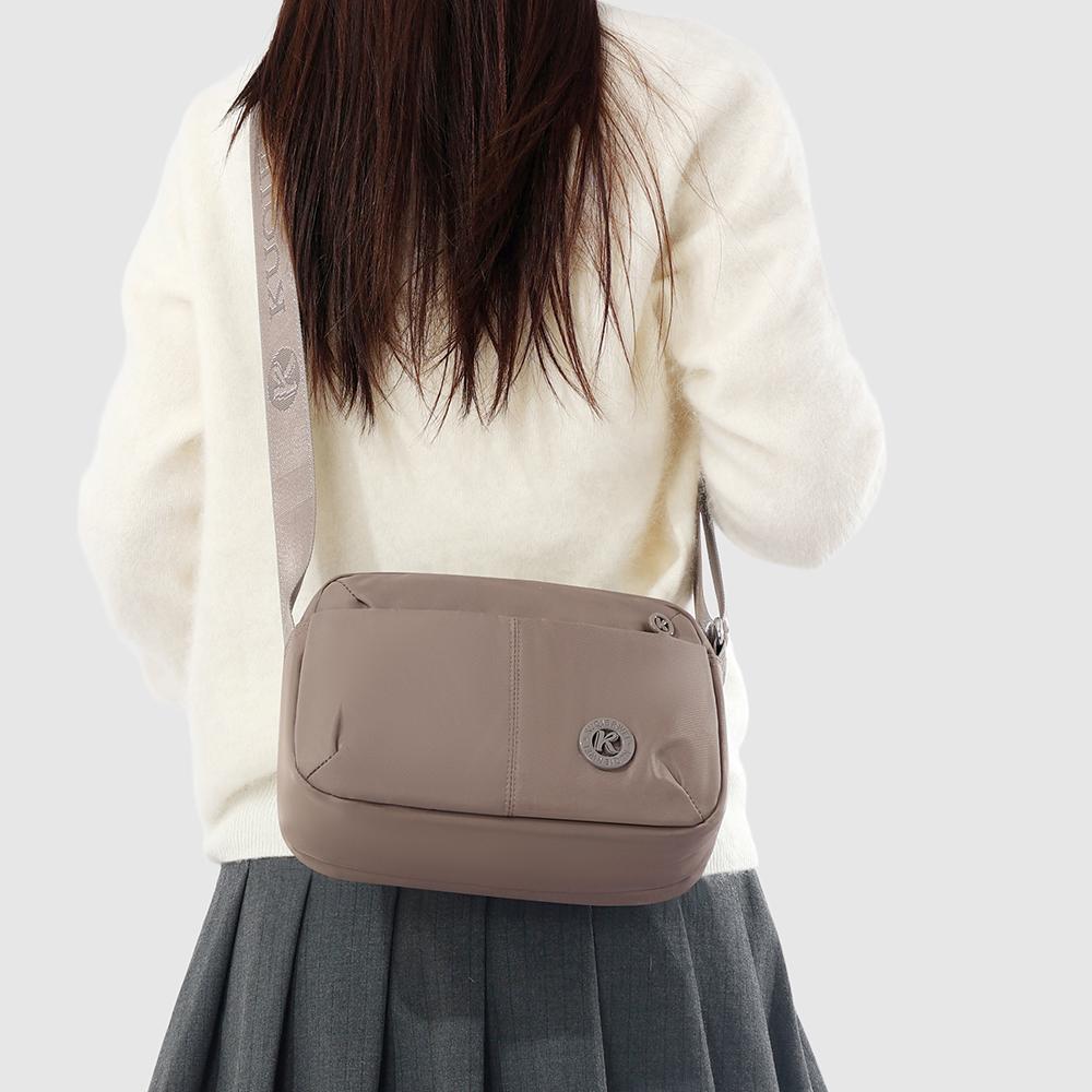 Lightweight Minimalist Multi-Layer Small Square Crossbody Bag Waterproof Phone Bag for Women Casual Simple Style