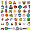 T01020003 Clearance 100 Mixed And Matched Small Fresh Graffiti Stickers Cartoon Notebook Skateboard Water Cup Stickers