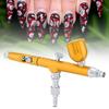 Dual Action Gravity Feed     0.3mm Spray Art Paint Tattoo Nail Tool Kit(Red)