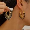 Bohemian Floral Totem Earrings: Elegant High-End Carved Accessories for Women