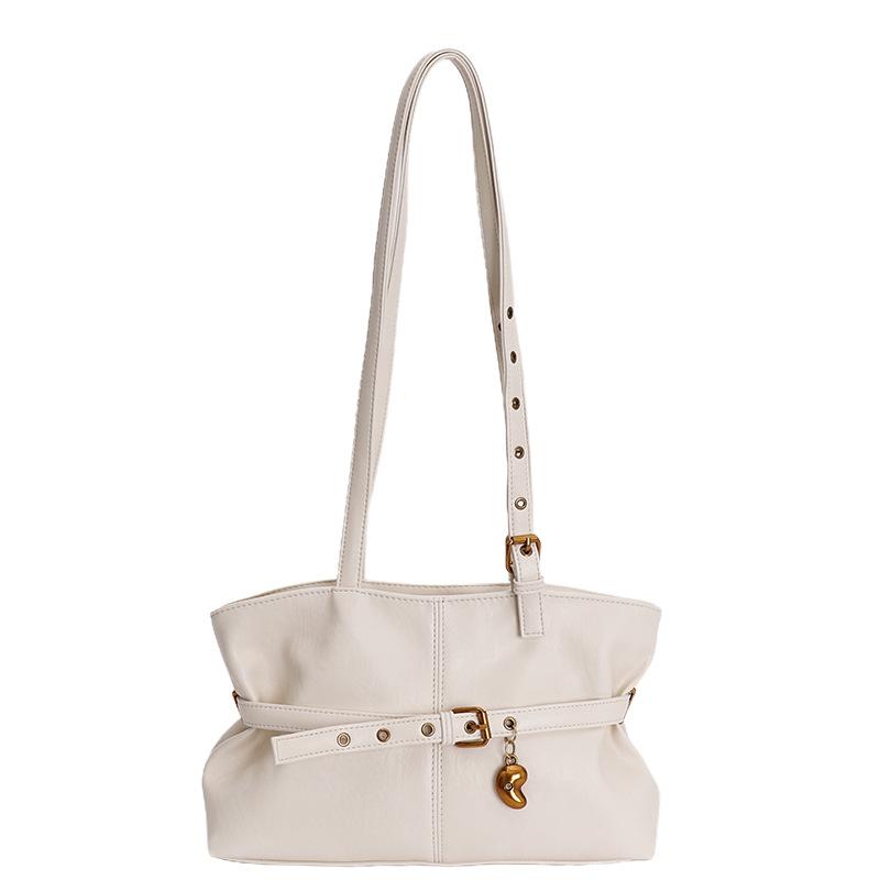 Einfache Unterarmtasche, Pendler-Tragetasche mit großem Fassungsvermögen, Schultertasche im Motorradstil