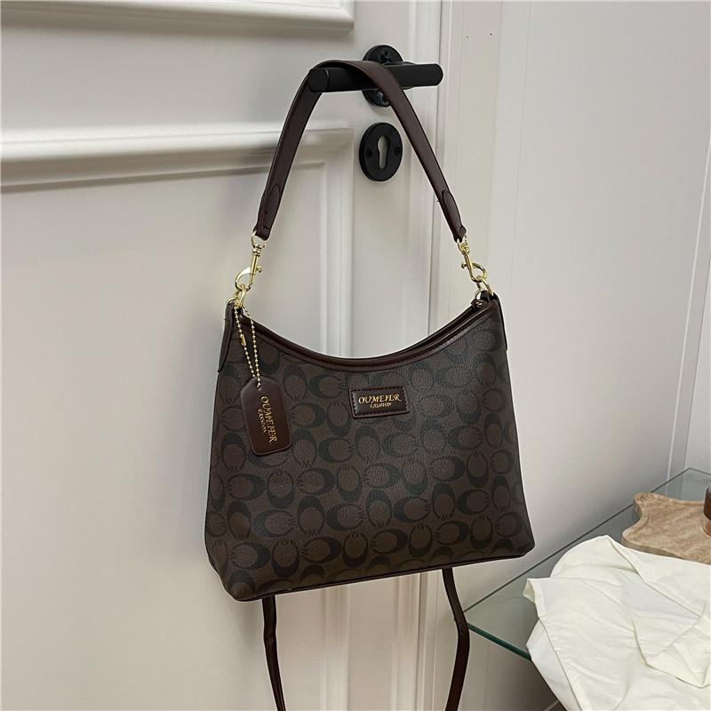 Light Luxury, Commuter Tote Bag Women's 2025 New Armpit Large-capacity Printed Shoulder Messenger Bag