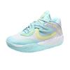 752 Unisex Basketball Shoes: Mid-Top Velcro Mesh for Spring, Autumn, Winter - Colorful Training Sneakers.