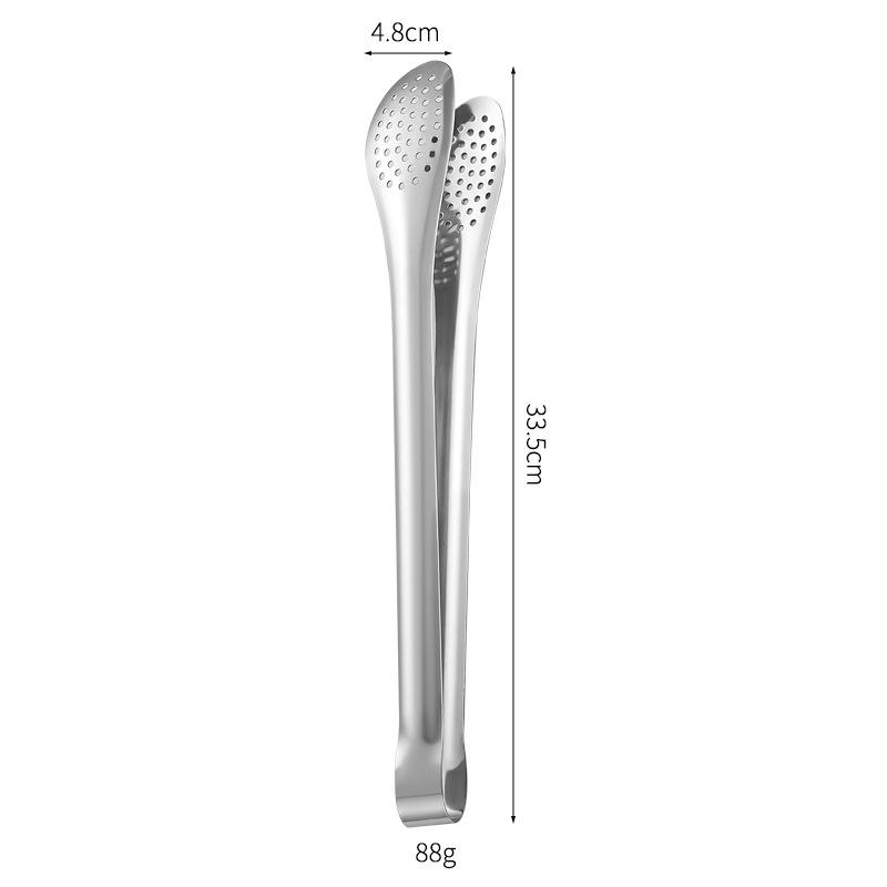 Stainless Steel Steak Clip Food Tongs Non Slip Barbecue Kitchen Baking Multi Functional Food Bread Clip Meal Folder Cooking