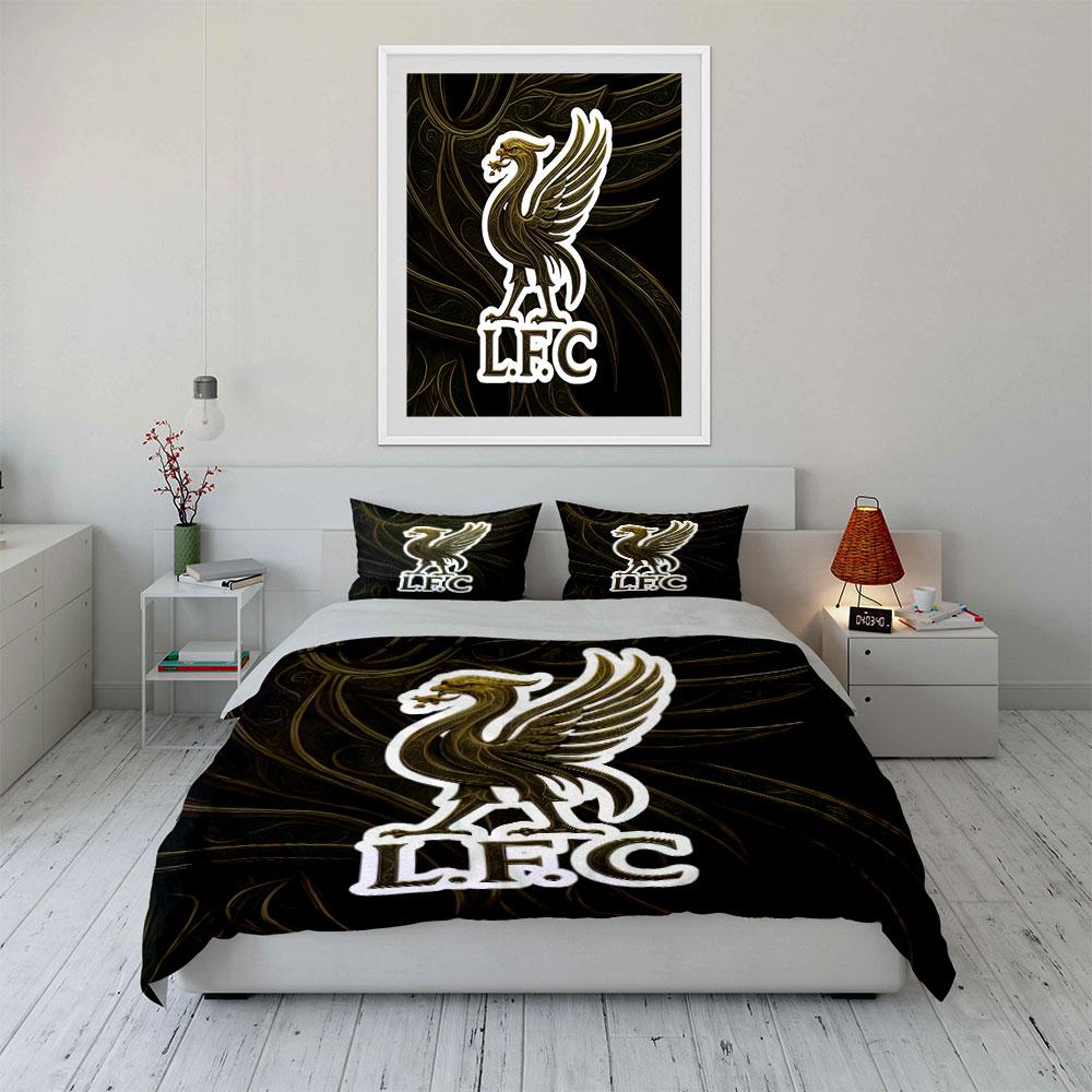 Golden Liverbird, L.F.C. Emblem. Bedding Sets Duvet Cover Sets Duvet Covers Pillowcases(1*Duvet Cover 2*Pillowcases Without Duvet Insert)