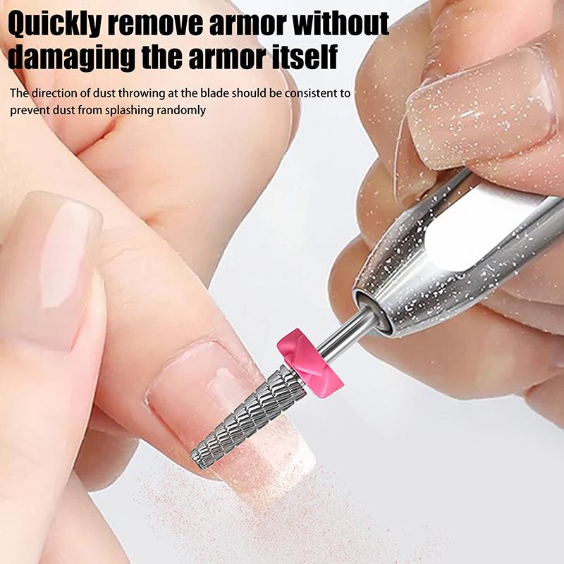 Tungsten Carbide Nail Drill Bits Electric Manicure Drill Accessory Milling Cutters For Nail Gel Polish Remover Nail Tools