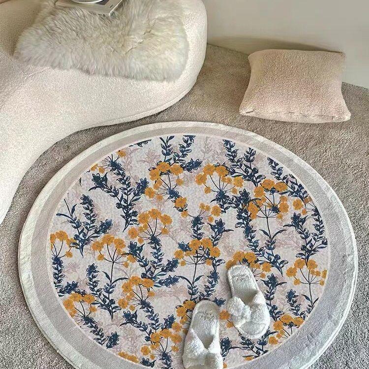 

Круглый ковер в деревенском стиле для дивана, компьютерного кресла, напольного коврика, туалетного столика, гардеробной, гостиной, спальни, прикроватного ковра 200x200cm