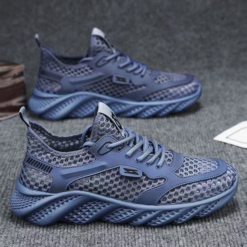 [Breathable Men's Net] Manufacturer Summer Men's Net Shoes Men's Casual Shoes Breathable Comfortable Non-slip Soft Sole Wear-resistant