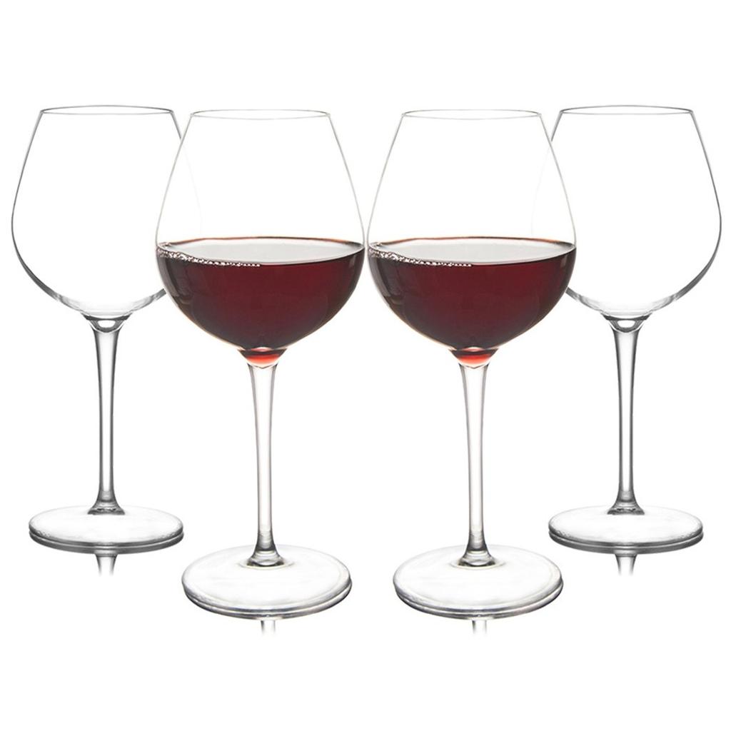 Set of 2 Shatterproof Plastic Wine Glasses for Parties and Events