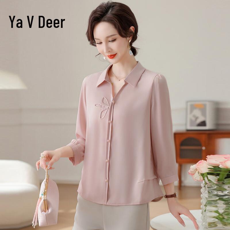 Женская вышитая шифоновая блузка Yalu XL