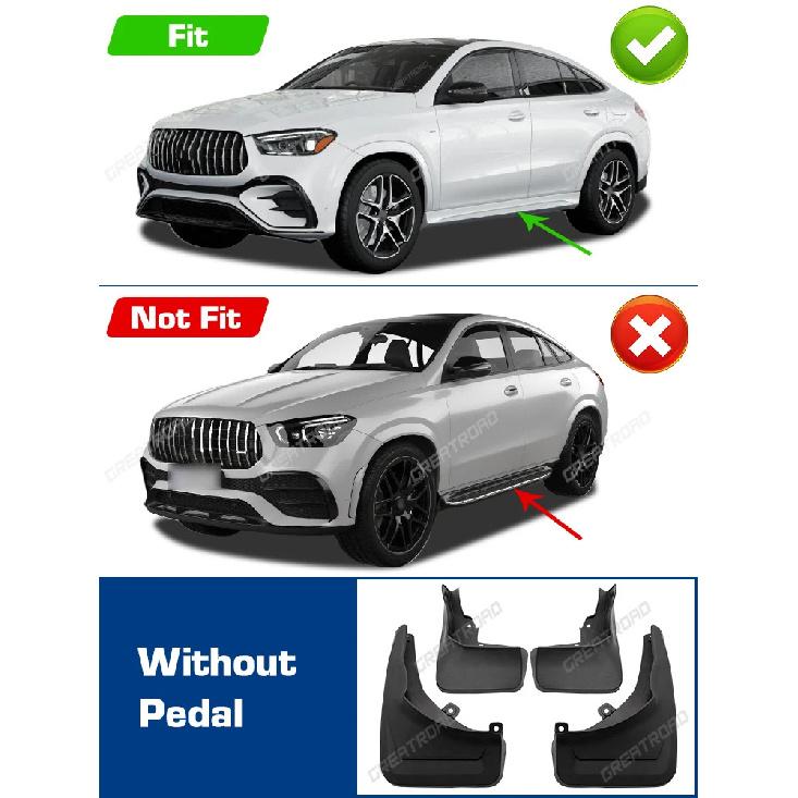 

Для Mercedes Benz GLE Coupe 2024 2025 Крило Бризки від коліс Захист від бризок Бризки від коліс Автомобільні Аксесуари Without Pedal