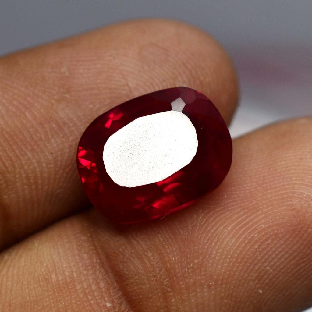 9.65 Ct Piatră prețioasă naturală liberă Rubin roșu tăietură pernă CERTIFICAT X-025