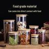 Borosilicate Glass Storage Jar with Bamboo Lid for Cereals, Grains, and Coffee Beans