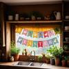 Happy Easter Banner Bunny Carrot Banner Holiday Garland Hanging Ornament For Home Holiday Party