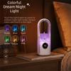6 Speed USB Fan Silent Timer Leafless Fan Flexible Usage Electric Fan  Desktops