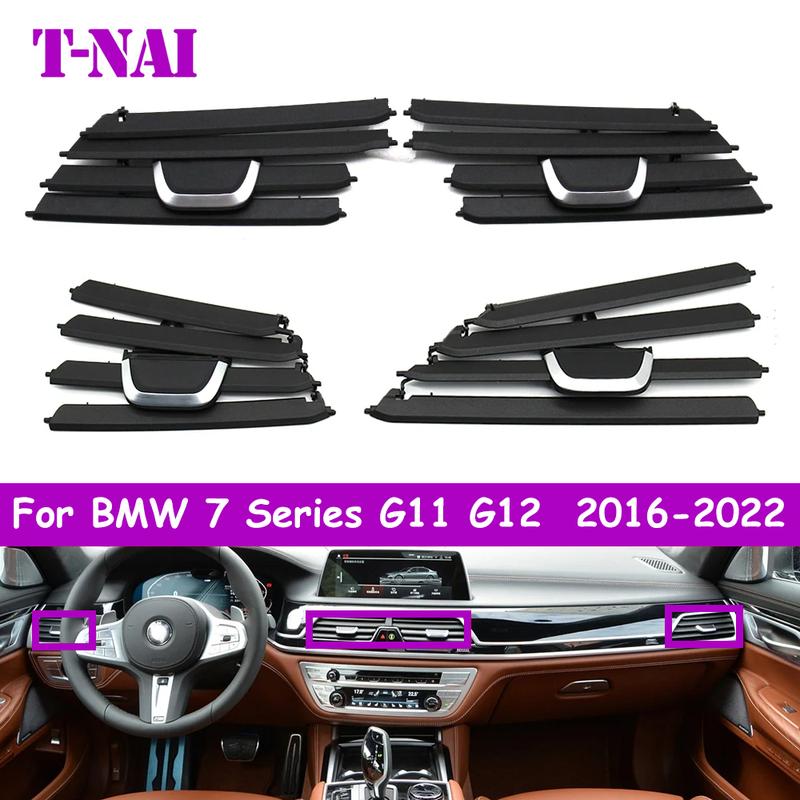 Car Front Middle Left Right Air Vent Outlet Grille AC Slide Clip Repair Kit For BMW 7 Series G11 G12 730Li 740Li 750Li M760Li