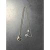 Used Pave Logo Intertwine Necklace Silver