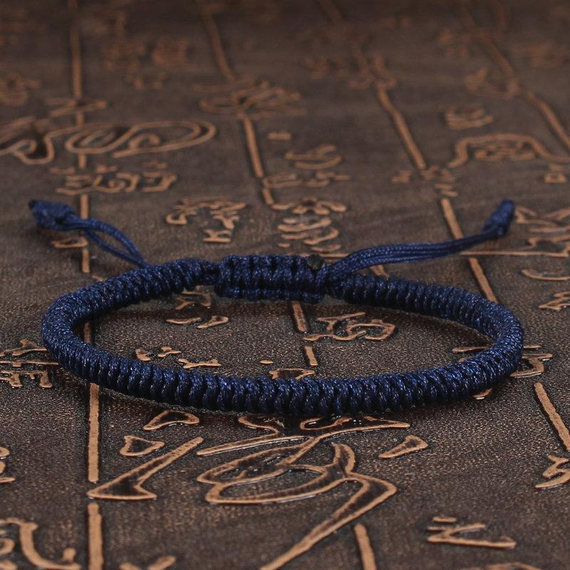 Tibetan Buddhist Bracelet Lucky Handmade Braided Adjustable King Kong Knot Red Thread Charm Bracelets for Women Men Couple Lover