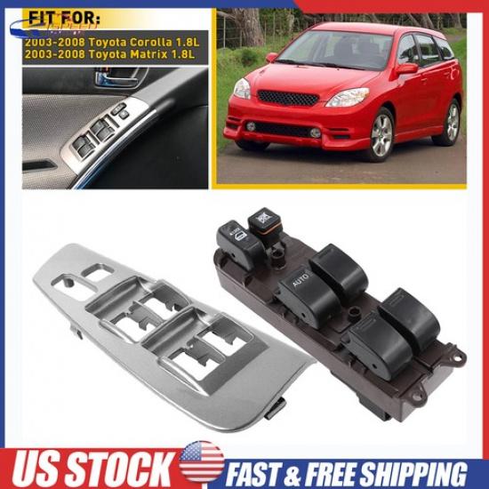 

Master Electric Power Window Control Switch + Bezel Driver For Toyota Corolla