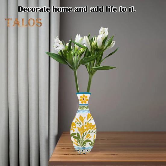 3D Puzzle Vase Adults DIY Floral Puzzle Vase 160 Pieces of Puzzle Vase Flower-Themed Art Puzzle Vase Gift for Housewarming Home Decoration