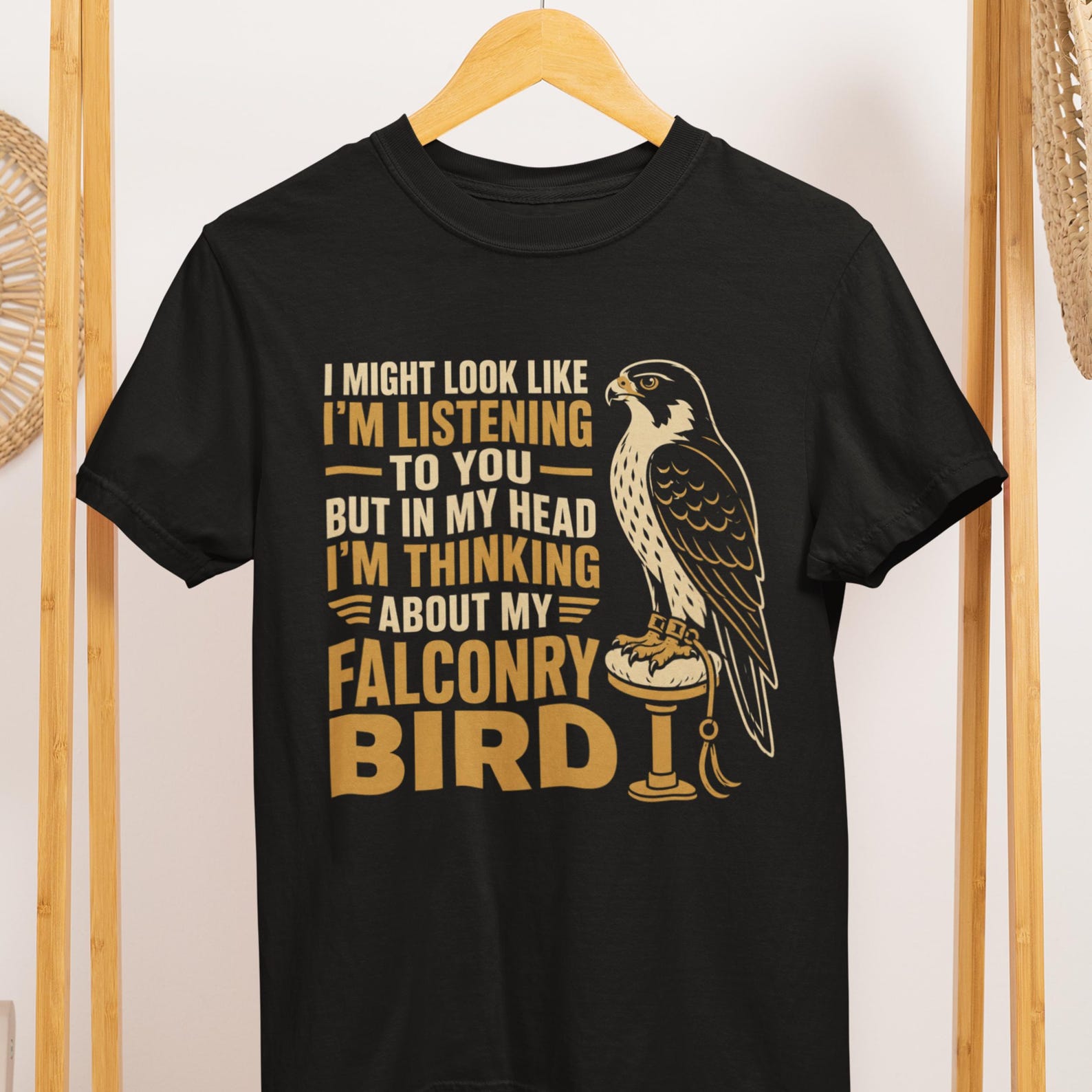 Falconry Bird Shirt, Falconer Humor, Raptor Lover Tee, Comfort Colors T-Shirt 3XL