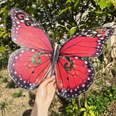 3D Große Größe Schmetterling Wandaufkleber 40CM für Zuhause Wohnzimmer Baby Schlafzimmer Kinderzimmer Dekorative Selbstklebende Wandkunst Aufkleber