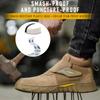 Botas de segurança para homens, sapatos de trabalho industriais de soldagem, botas de trabalho antiderrapantes à prova de perfurações, botas masculinas anti-esmagamento e indestrutíveis