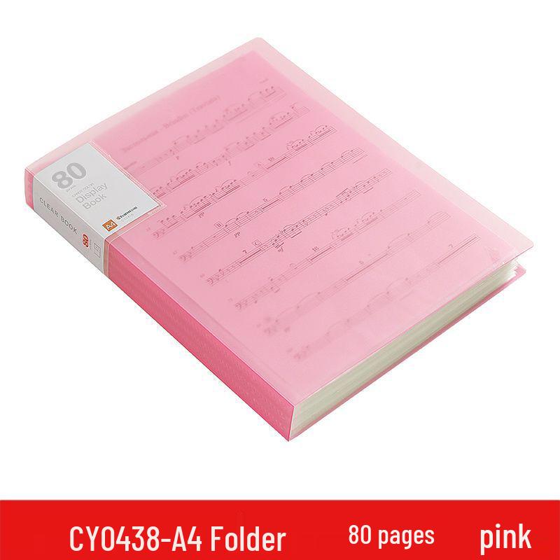 A4 Transparent Multilayer Insert Pockets Folder for Student Documents & Certificates