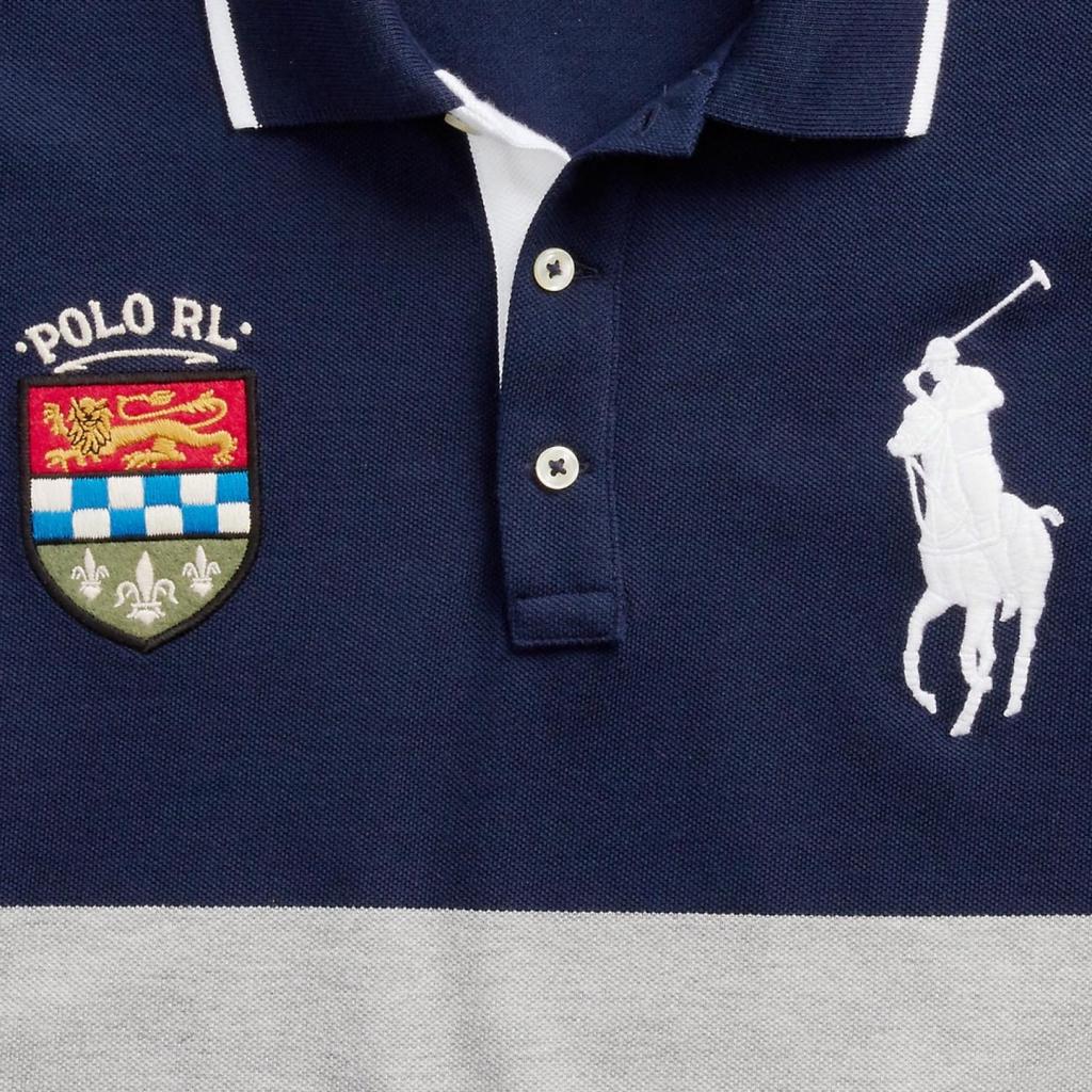 Polo Ralph Lauren Logo Embroidered Short Sleeve Polo Shirt Men tops Blue 710784716-001