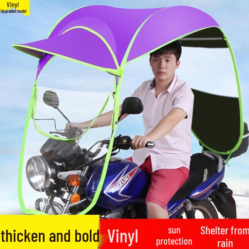 Collapsible Windproof Sunshade for Electric Cars & Motorcycles