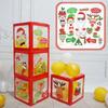 Carnival Funny Mask Self-adhesive Christmas Decorations Party Supplies Photo Props Cartoon Card