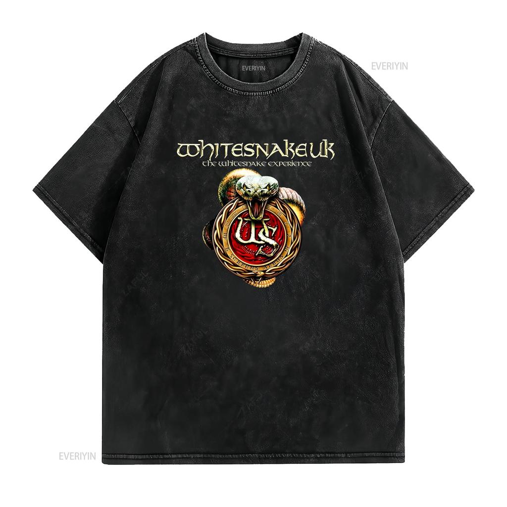 Whitesnake Sobota. novembra Tričko Čierne Všetky Veľkosti Fanúšik FF vintage Prané grafické Natiahnuté dizajnové oblečenie