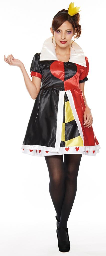 Disney Alice in Wonderland Queen of Hearts Costume for Women, Size 155cm-165cm
