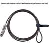 USB Port 4 Digit Password Universal Cable Office Laptop Lock Protective Professional Anti Theft Security Keyless Lock